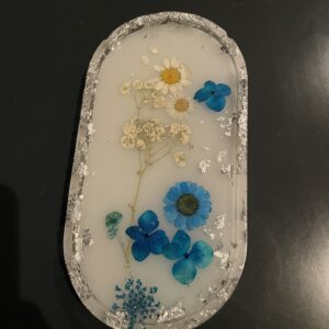 Plateau vide poche fleuri