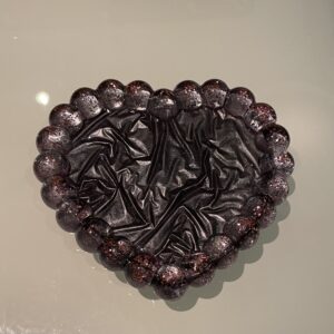 Vide poche gris chiné et rose