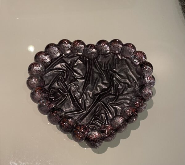 Vide poche gris chiné et rose
