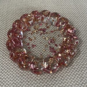 Vide poche bulle doré et rose